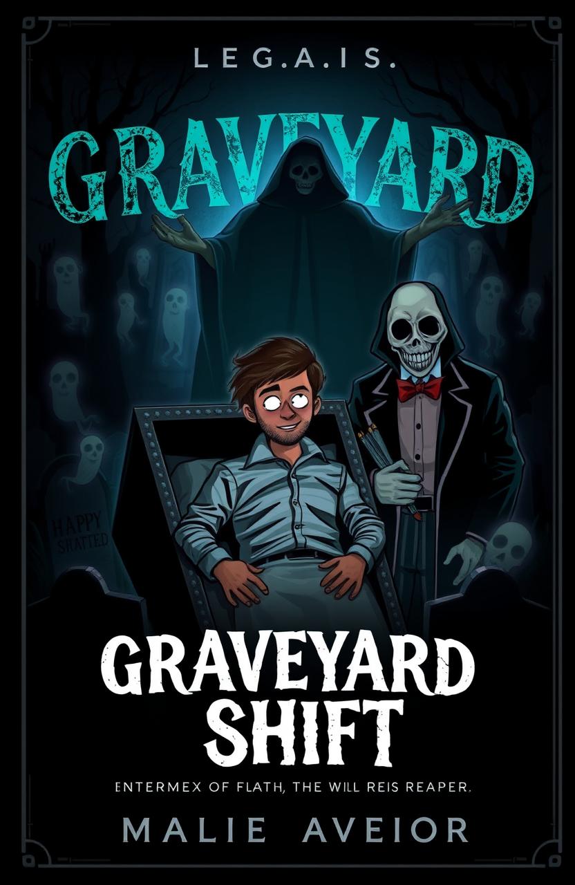 A dark and atmospheric book cover for 'Graveyard Shift'