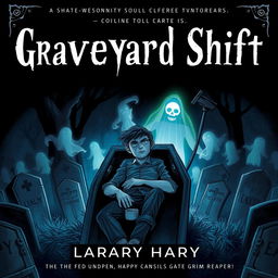 A dark and atmospheric book cover for 'Graveyard Shift'