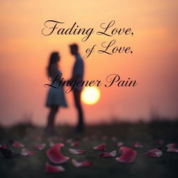 A book cover design featuring the title 'Fading Love, Lingering Pain' prominently displayed
