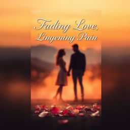 A book cover design featuring the title 'Fading Love, Lingering Pain' prominently displayed