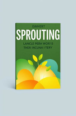 An abstract book cover featuring a sprouting theme