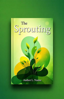 An abstract book cover featuring a sprouting theme