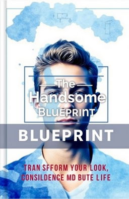 A book cover titled 'The Handsome Blueprint: Transform Your Look, Confidence, and Life