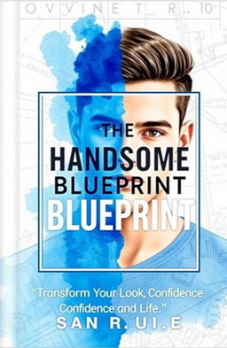 A book cover titled 'The Handsome Blueprint: Transform Your Look, Confidence, and Life