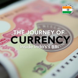 A close-up shot of a vibrant and intricately designed banknote being printed, showcasing the fascinating process of currency printing and management
