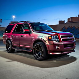 A modified 2007 Ford Expedition Eddie Bauer, showcasing custom tuning features