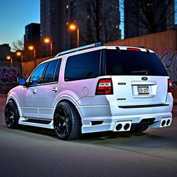 A modified 2007 Ford Expedition Eddie Bauer, showcasing custom tuning features