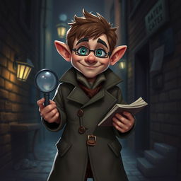 A portrait of a halfling investigator
