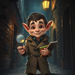 A portrait of a halfling investigator