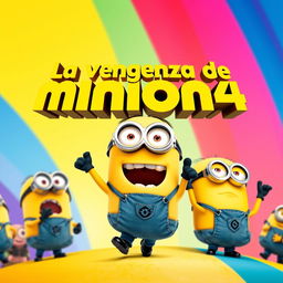 A creative reinterpretation of the Minions 4 movie poster featuring the beloved Minions in their signature playful style