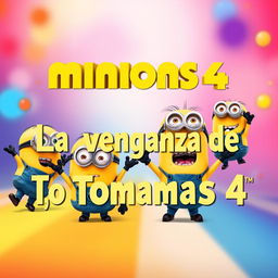 A creative reinterpretation of the Minions 4 movie poster featuring the beloved Minions in their signature playful style