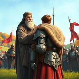 A historical scene depicting St