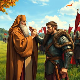 A historical scene depicting St