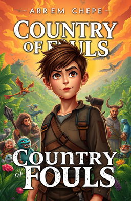A captivating book cover design titled 'Country of Fools'