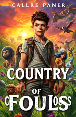 A captivating book cover design titled 'Country of Fools'