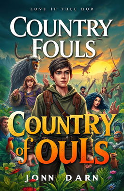 A captivating book cover design titled 'Country of Fools'