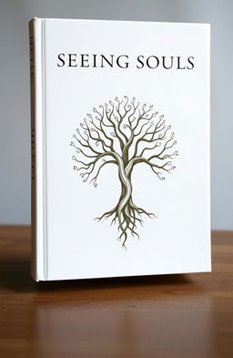 A minimalistic book cover featuring an artistic representation of Yggdrasil, the Norse tree of life, designed as a decorative amulet