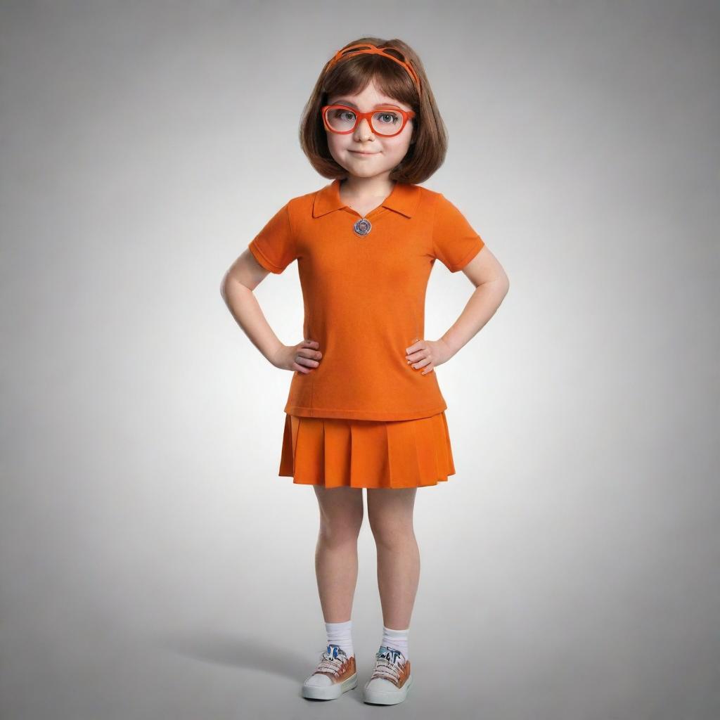 An interesting fusion of Velma Dinkley from Scooby-Doo and Meg Griffin from Family Guy, combining their distinct features and attire into a unique character.