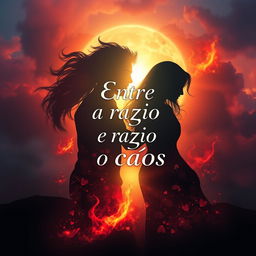 A captivating e-book cover that embodies the emotional struggle and growth of characters from two contrasting worlds