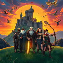 An epic fantasy illustration representing 'the pride of destiny'