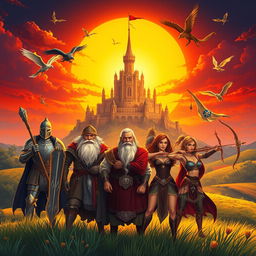 An epic fantasy illustration representing 'the pride of destiny'