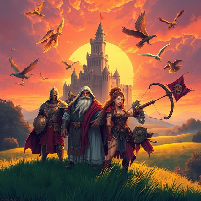 An epic fantasy illustration representing 'the pride of destiny'