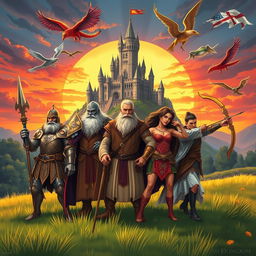 An epic fantasy illustration representing 'the pride of destiny'