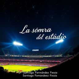 A nighttime scene depicting the iconic Mario Alberto Kempes stadium, illuminated under a starry sky