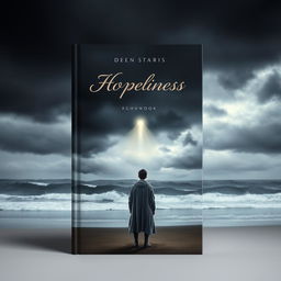 A deeply evocative and poignant book cover, illustrating themes of hopelessness and sadness