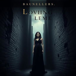 An evocative book cover that encapsulates themes of hopelessness and darkness, featuring a lone woman in the center