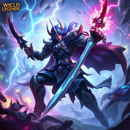 An epic scene from a Wild Rift game featuring Yone from League of Legends, showcasing his impressive Pentakill moments in ARAM