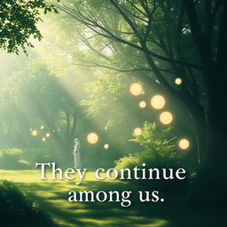 An artistic representation illustrating the theme "They continue among us"
