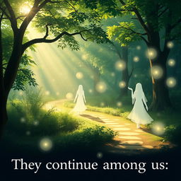 An artistic representation illustrating the theme "They continue among us"