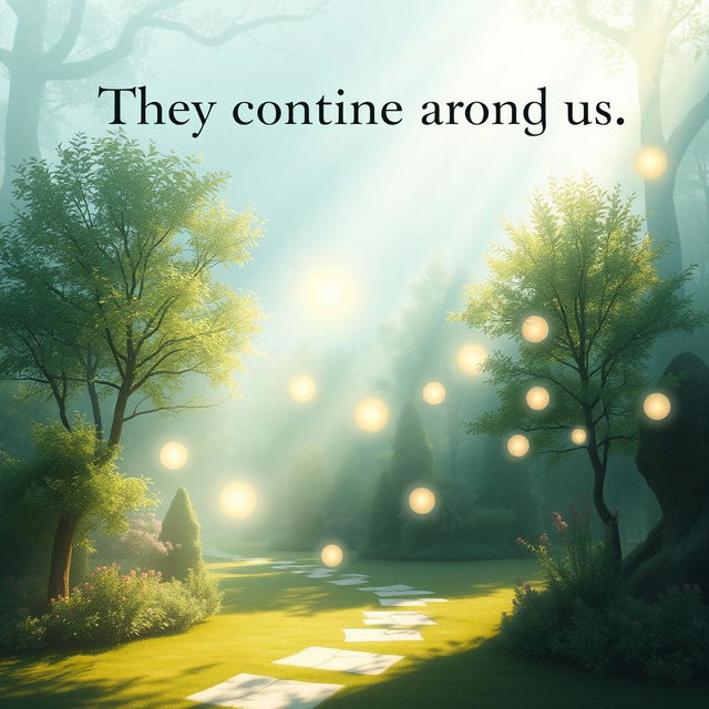 An artistic representation illustrating the theme "They continue among us"