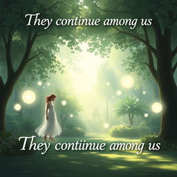 An artistic representation illustrating the theme "They continue among us"