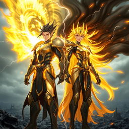 In a powerful and striking scene, Solaris and Aurora stand side by side in a moment of unity