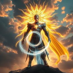 In a breathtaking and powerful scene, Solaris and Aurora stand united in an epic moment of harmony