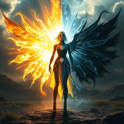 In a dramatic and captivating scene, Solaris and Aurora unite in an extraordinary display of strength