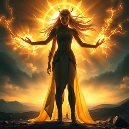 In a dramatic and captivating scene, Solaris and Aurora unite in an extraordinary display of strength