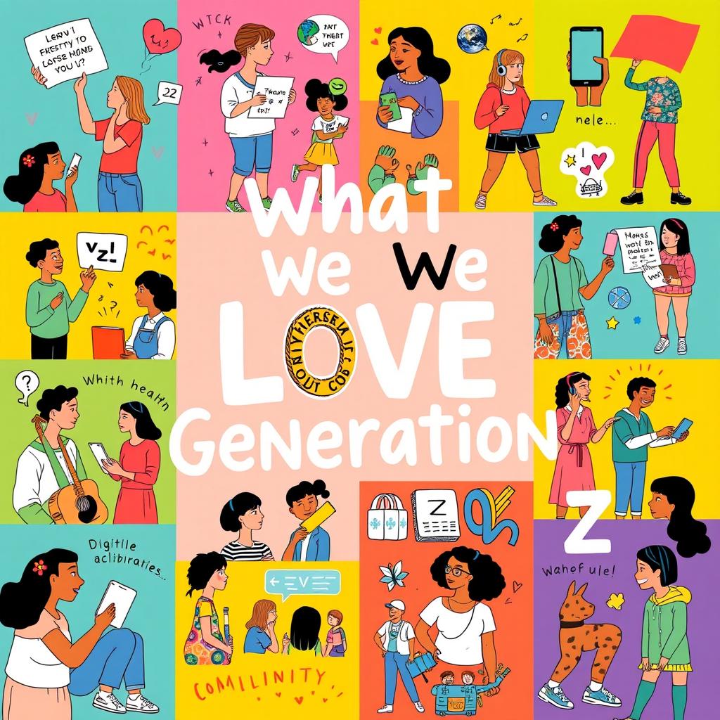 A vibrant and positive visual celebration of the things we love about Generation Z