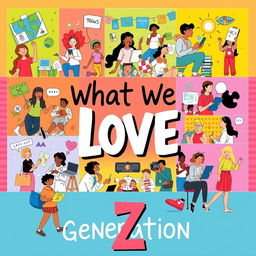 A vibrant and positive visual celebration of the things we love about Generation Z