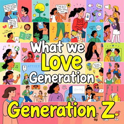 A vibrant and positive visual celebration of the things we love about Generation Z