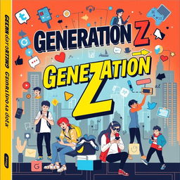 A vibrant and eye-catching cover design representing Generation Z