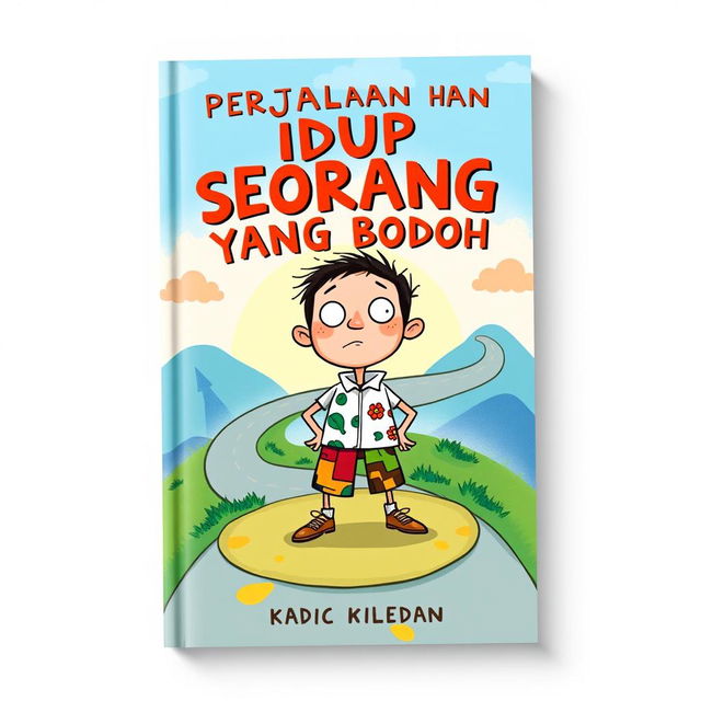 A book cover design for 'PERJALANAN HIDUP SEORANG YANG BODOH'