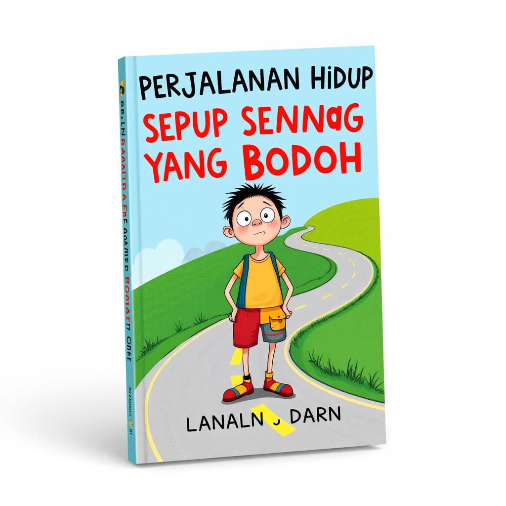 A book cover design for 'PERJALANAN HIDUP SEORANG YANG BODOH'