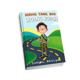 A book cover design for 'PERJALANAN HIDUP SEORANG YANG BODOH'