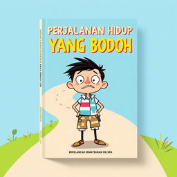 A book cover design for 'PERJALANAN HIDUP SEORANG YANG BODOH'
