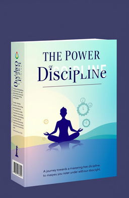 A beautifully designed book cover about discipline, showcasing strong imagery that conveys resilience and focus