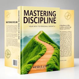 A captivating book cover titled 'Mastering Discipline: Your Path to Personal Growth'