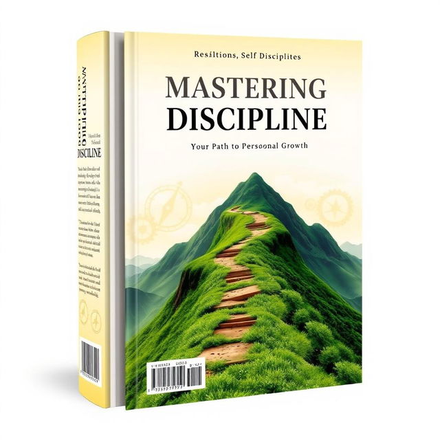 A captivating book cover titled 'Mastering Discipline: Your Path to Personal Growth'